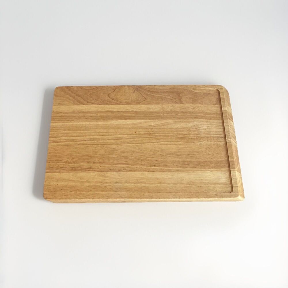 Made By Design Large Rectangular Wood Cutting Board w/ Juice Groove, Hand Wash